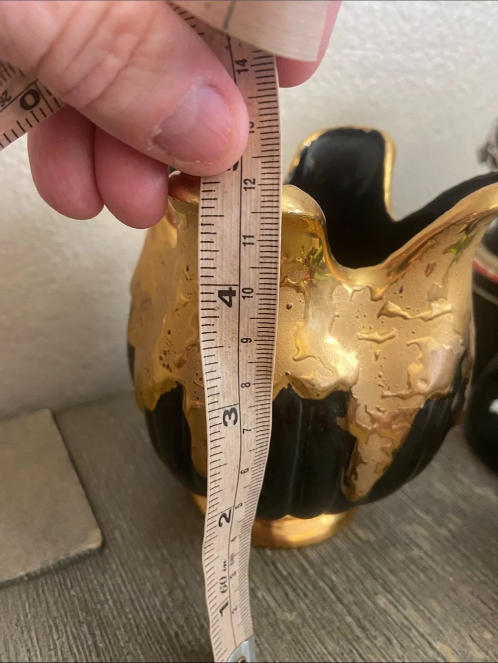 VTG 60s SAVOY Weeping 24K GOLD Tulip Vase’ - Picture 6 of 9